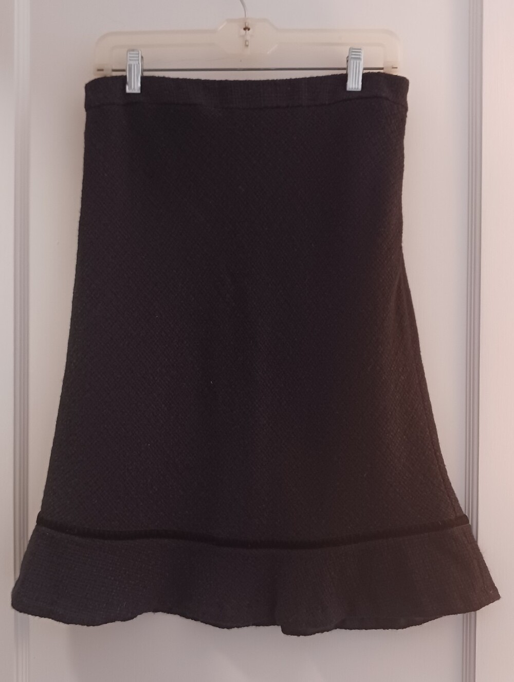 GAP Black A-Line Skirt with Flounced Hem